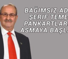 Bağımsız Aday Temel, Pankartlarını Astı