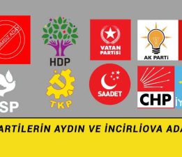 Aydın ve İncirliova Adayları Kesinleşti