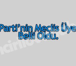 İyi Parti’nin Meclis Üyesi Adayları Belli Oldu