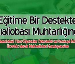 Bir Muhtar Daha Eğitime Destek Verdi!