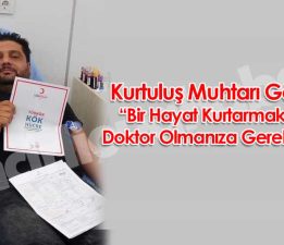 Muhtar Göçer, Herkesi Kan Vermeye Çağırdı